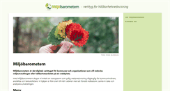 Desktop Screenshot of miljobarometern.se